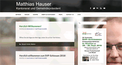 Desktop Screenshot of matthias-hauser.ch