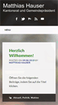 Mobile Screenshot of matthias-hauser.ch