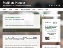 Tablet Screenshot of matthias-hauser.ch